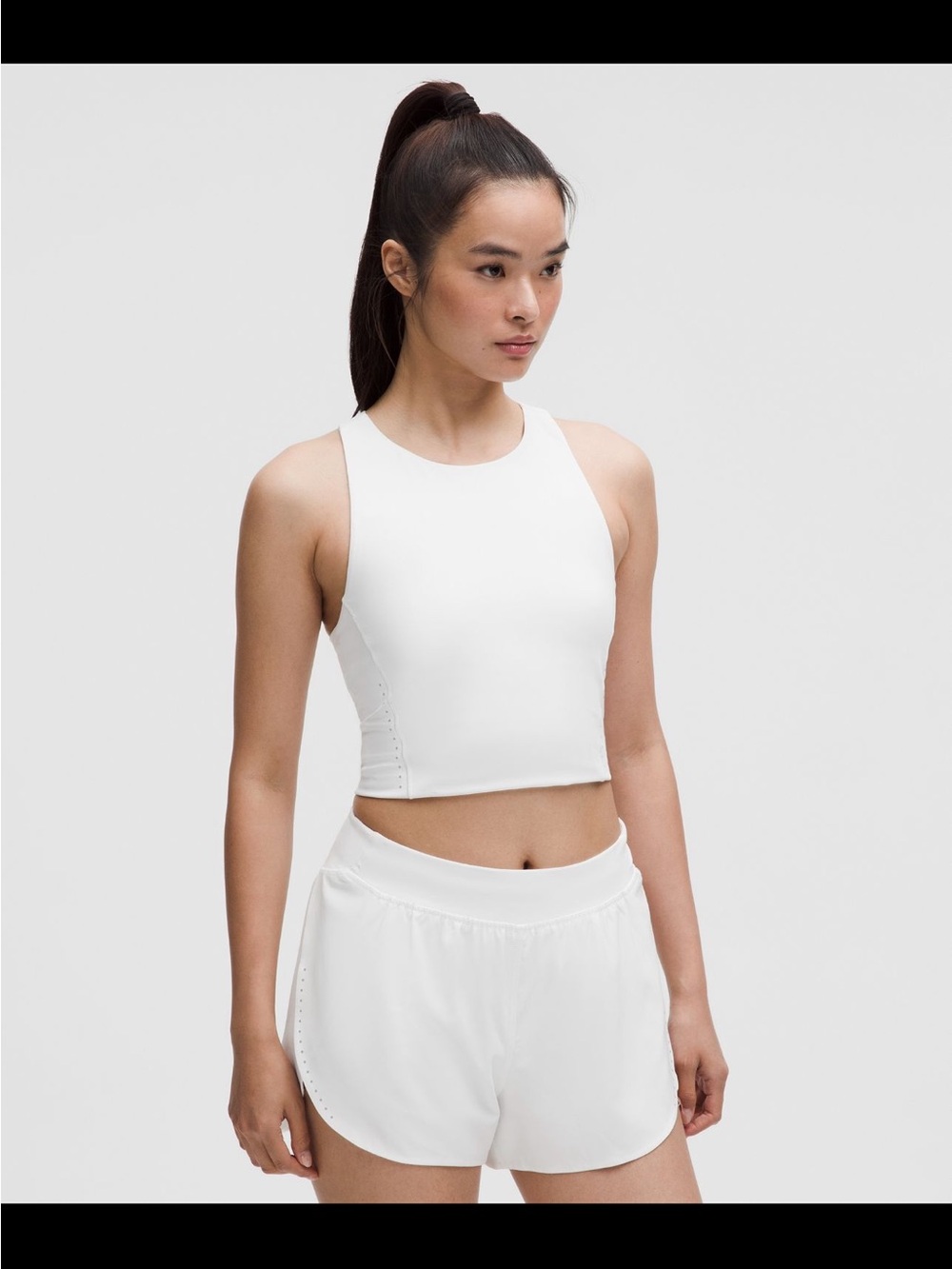 lululemon athletica White Swift Speed Cropped Tank Top